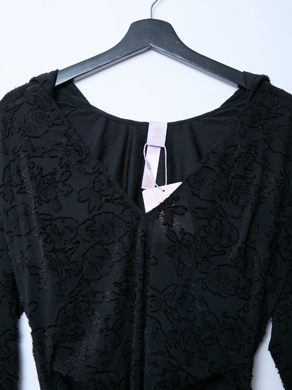 Savage x Fenty Charmed Prince Hooded Long Sleeve Bodysuit Teddy Black Caviar NWT - Picture 6 of 12